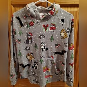 🎅🦌☃️ No Boundaries Gray Holiday Dog Sweatshirt